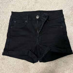 American Eagle Black Denim Shorts